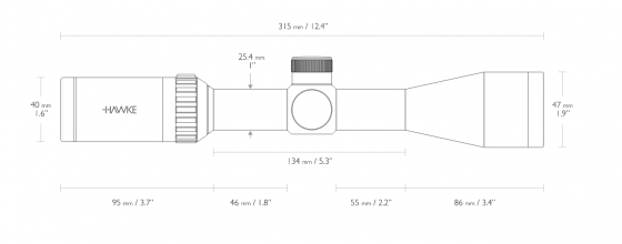 Оптический прицел Hawke Vantage IR 3-9x40 30/30 с подсветкой (14220)